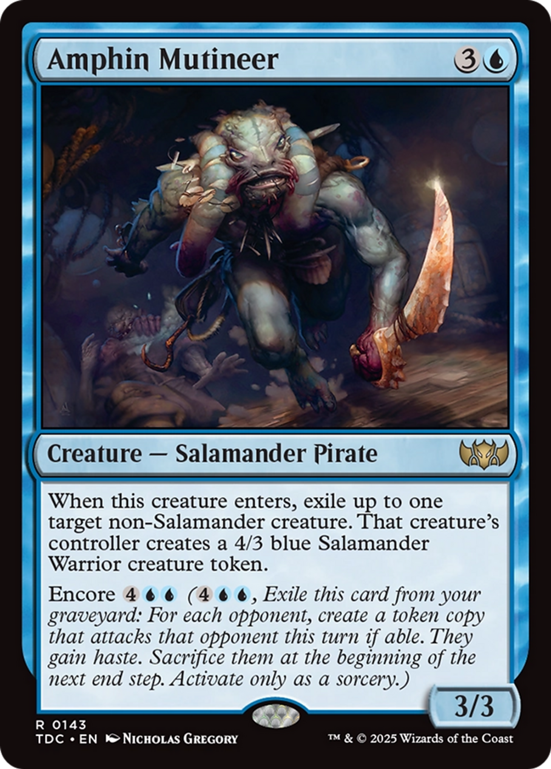 Amphin Mutineer — Tarkir: Dragonstorm Commander — Magic: The Gathering