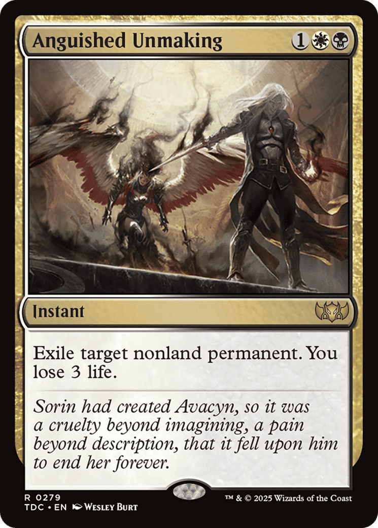 Anguished Unmaking — Tarkir: Dragonstorm Commander — Magic: The Gathering