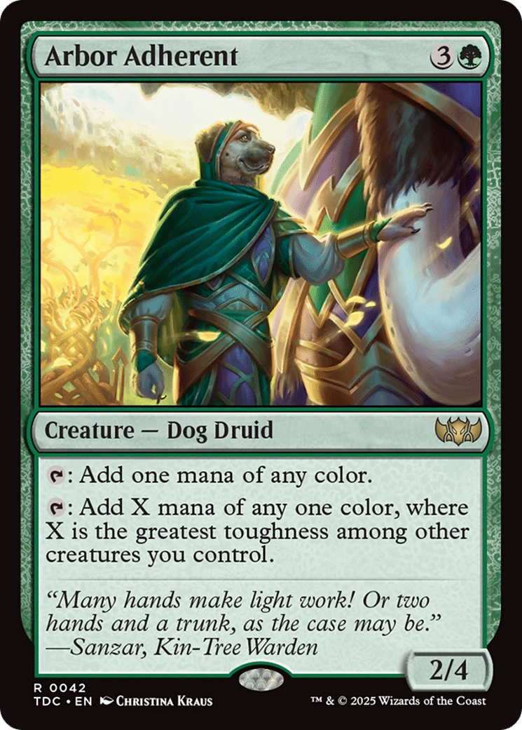 Arbor Adherent — Tarkir: Dragonstorm Commander — Magic: The Gathering