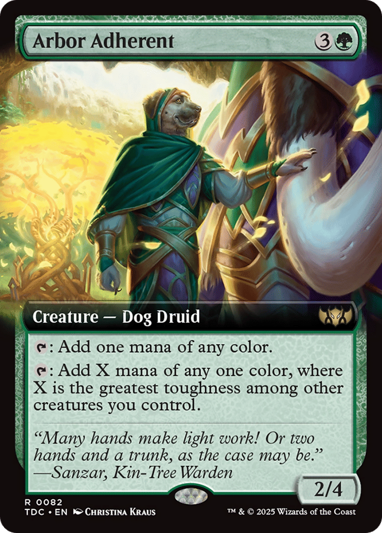 Arbor Adherent — Tarkir: Dragonstorm Commander — Magic: The Gathering