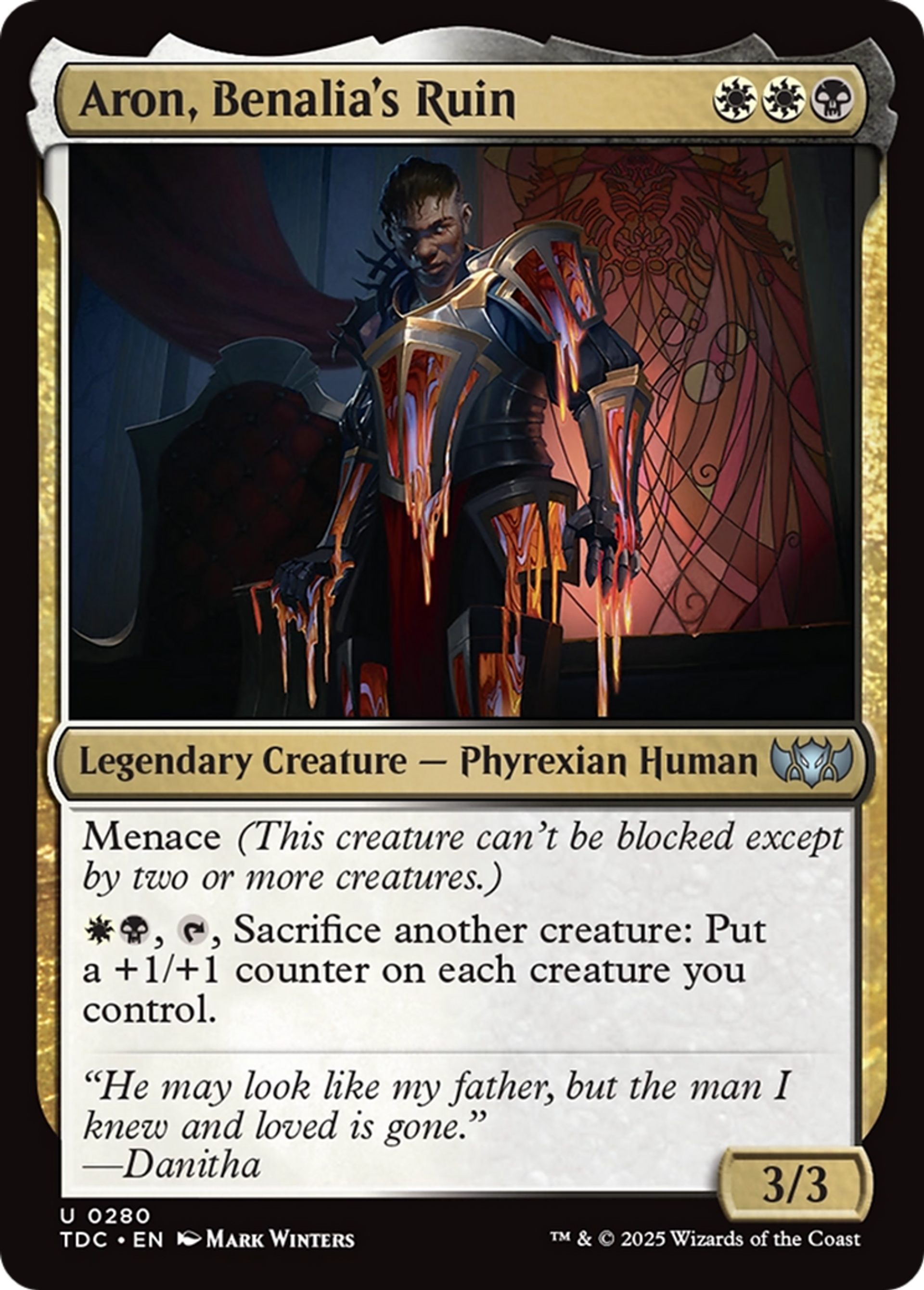 Aron, Benalia's Ruin — Tarkir: Dragonstorm Commander — Magic: The Gathering