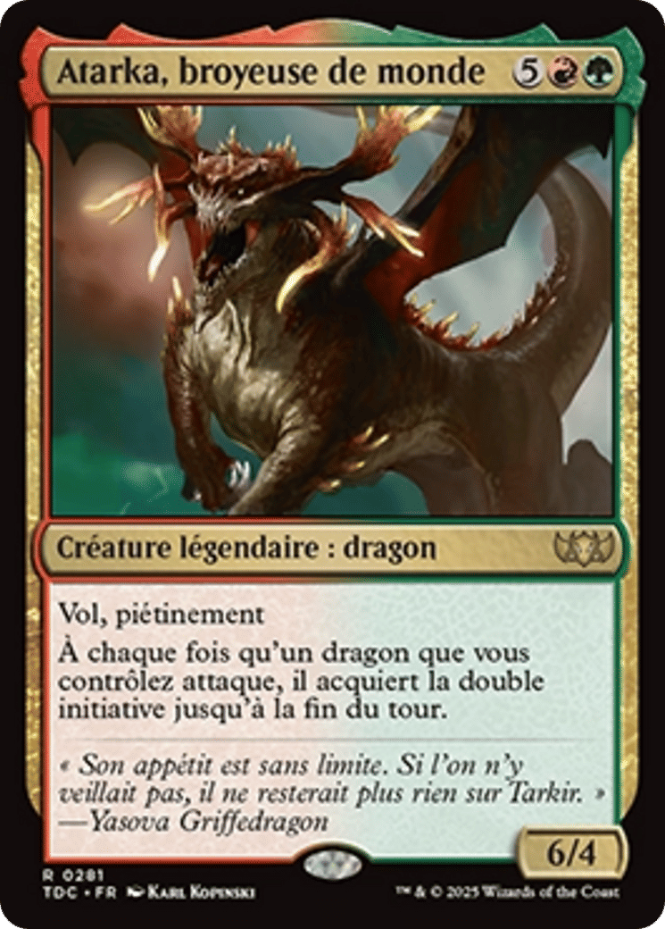 Atarka, broyeuse de monde — Tarkir: Dragonstorm Commander — Magic: The Gathering