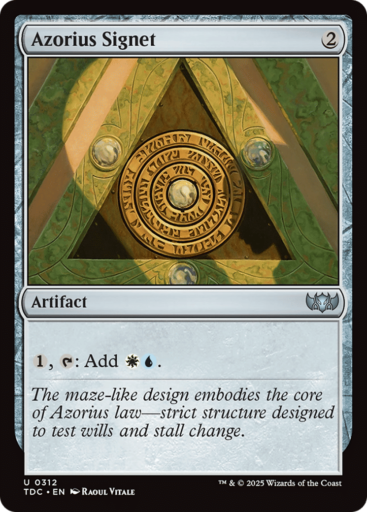 Azorius Signet — Tarkir: Dragonstorm Commander — Magic: The Gathering