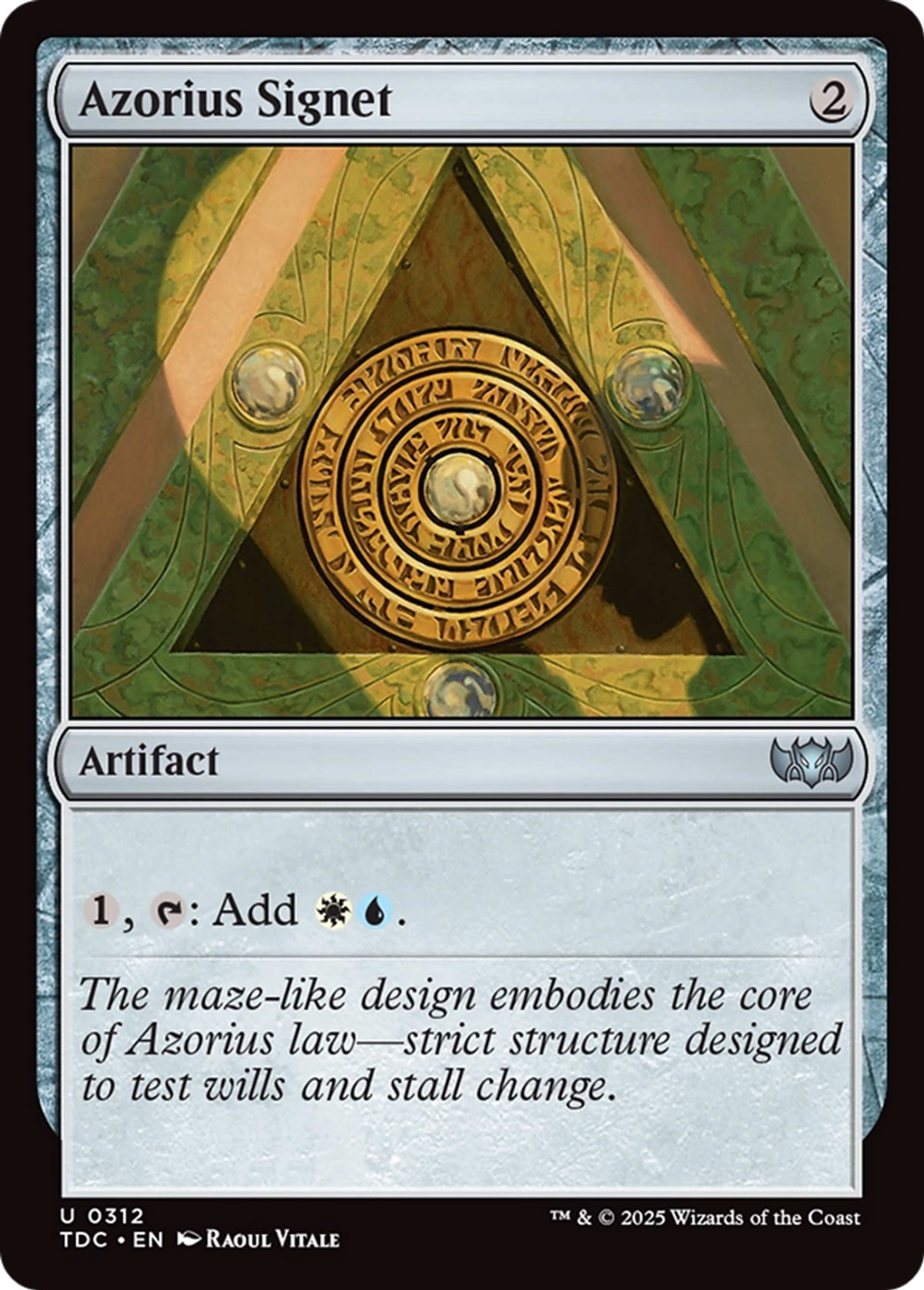 Cachet d'Azorius — Tarkir: Dragonstorm Commander — Magic: The Gathering