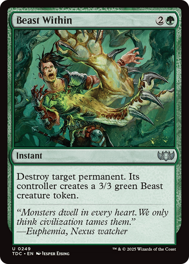 Beast Within — Tarkir: Dragonstorm Commander — Magic: The Gathering