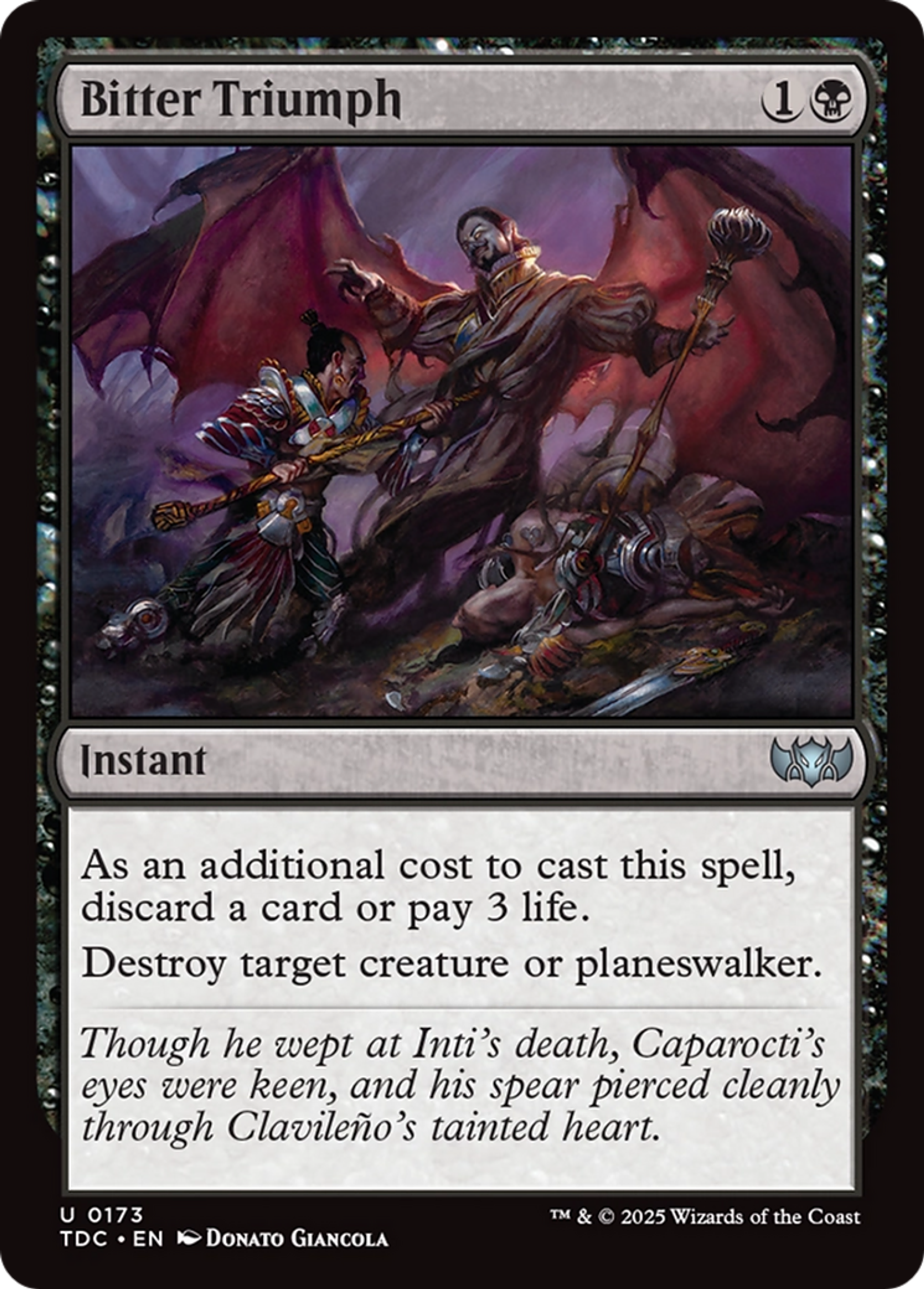 Bitter Triumph — Tarkir: Dragonstorm Commander — Magic: The Gathering