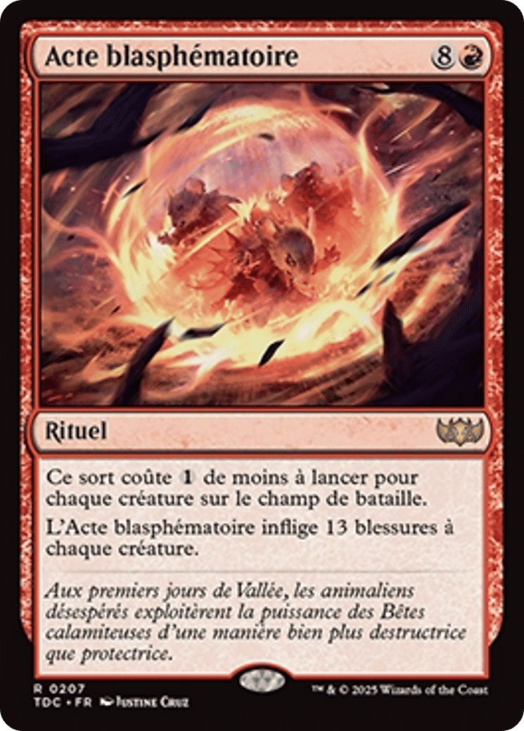 Acte blasphématoire — Tarkir: Dragonstorm Commander — Magic: The Gathering
