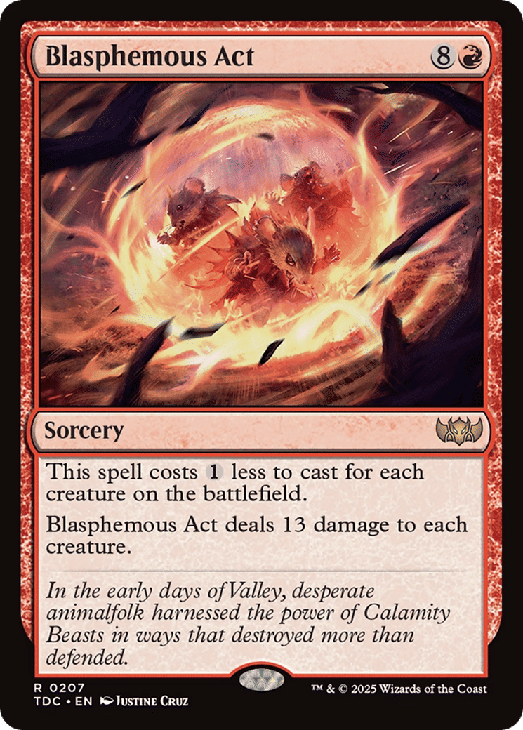 Blasphemous Act — Tarkir: Dragonstorm Commander — Magic: The Gathering