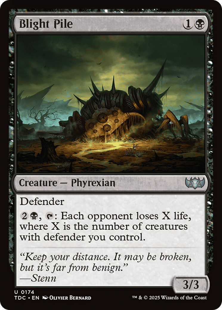 Blight Pile — Tarkir: Dragonstorm Commander — Magic: The Gathering