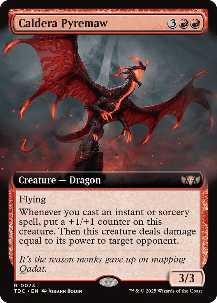 Caldera Pyremaw — Tarkir: Dragonstorm Commander — Magic: The Gathering