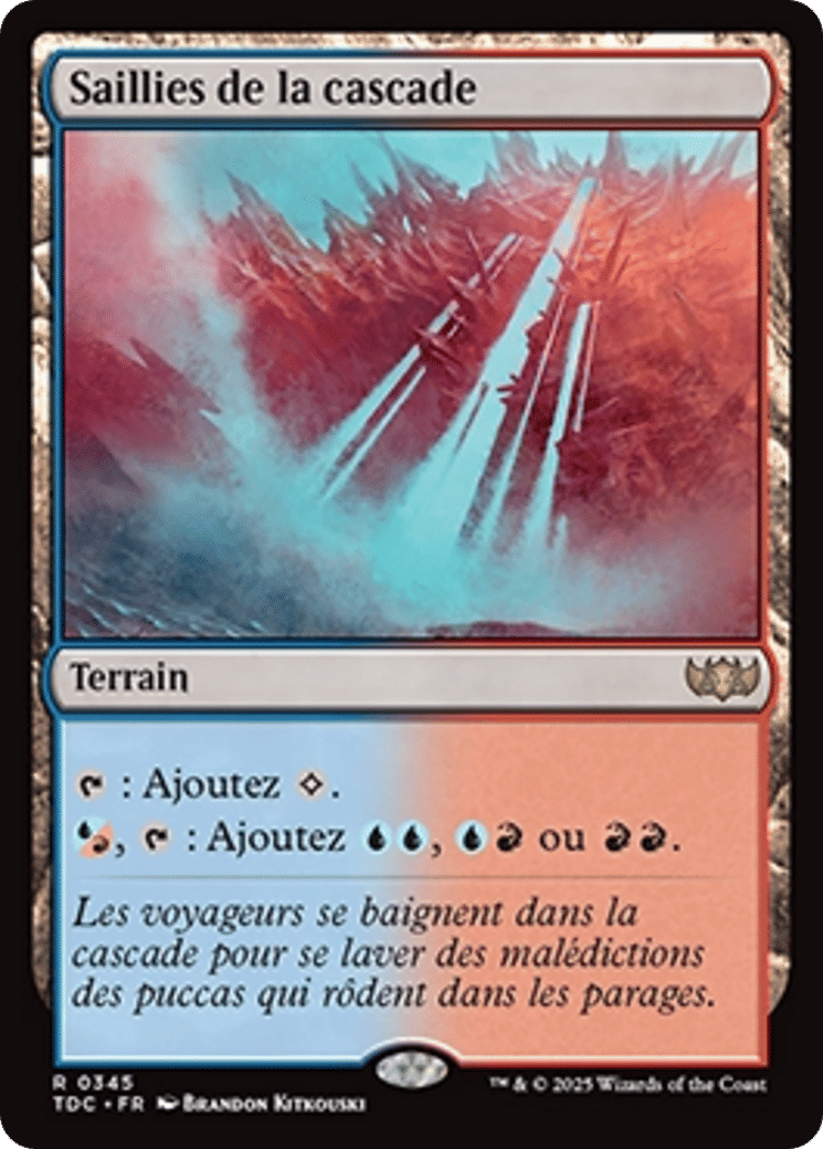 Saillies de la cascade — Tarkir: Dragonstorm Commander — Magic: The Gathering