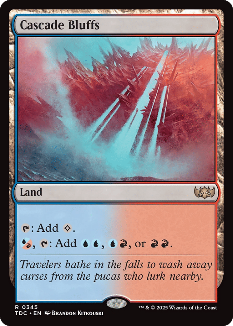 Cascade Bluffs — Tarkir: Dragonstorm Commander — Magic: The Gathering