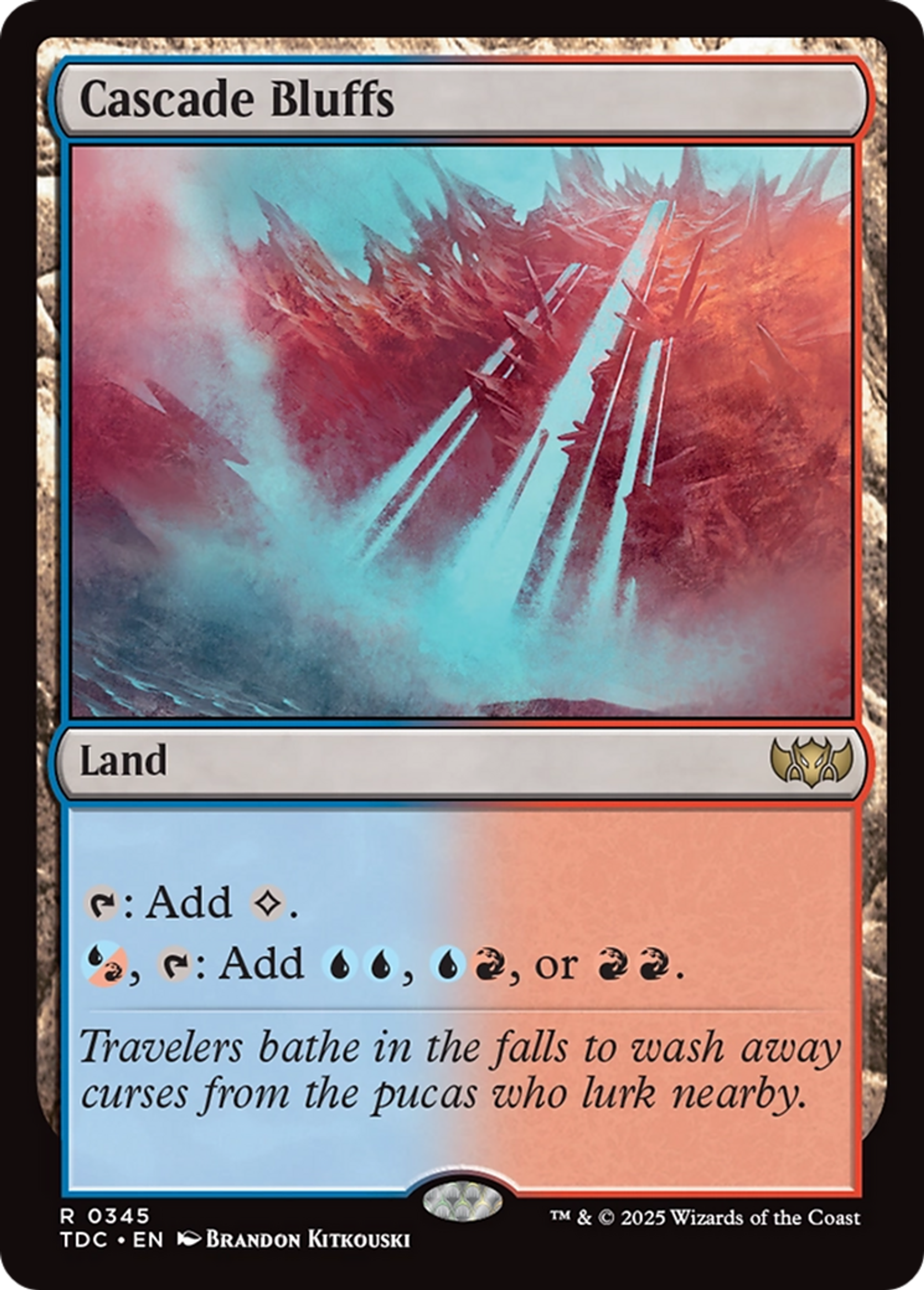 Cascade Bluffs — Tarkir: Dragonstorm Commander — Magic: The Gathering