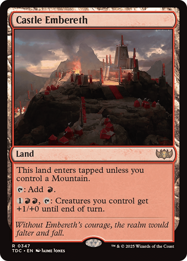 Castle Embereth — Tarkir: Dragonstorm Commander — Magic: The Gathering