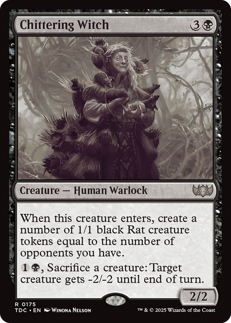 Chittering Witch — Tarkir: Dragonstorm Commander — Magic: The Gathering