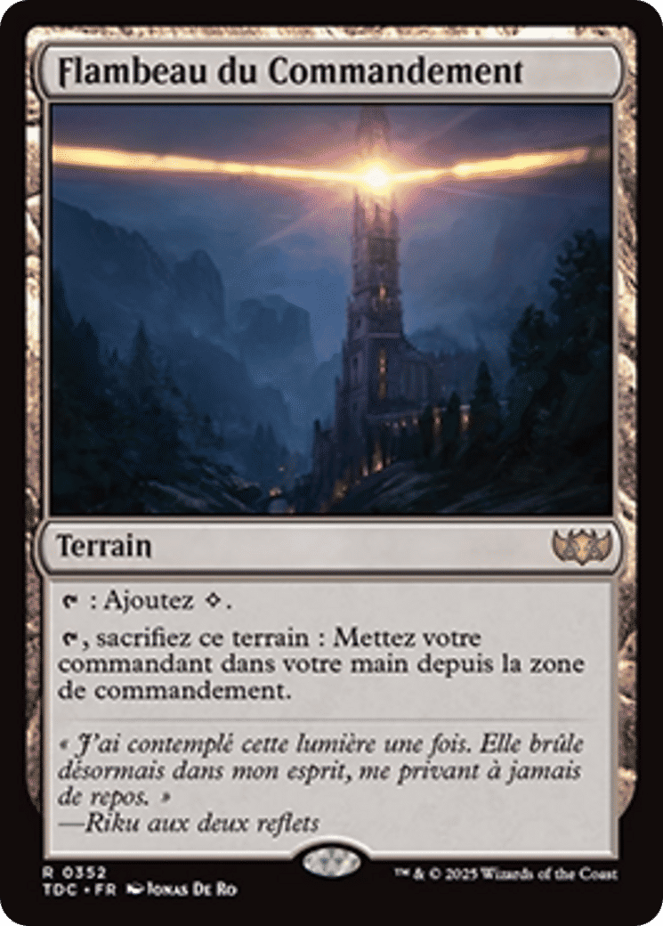 Flambeau du Commandement — Tarkir: Dragonstorm Commander — Magic: The Gathering
