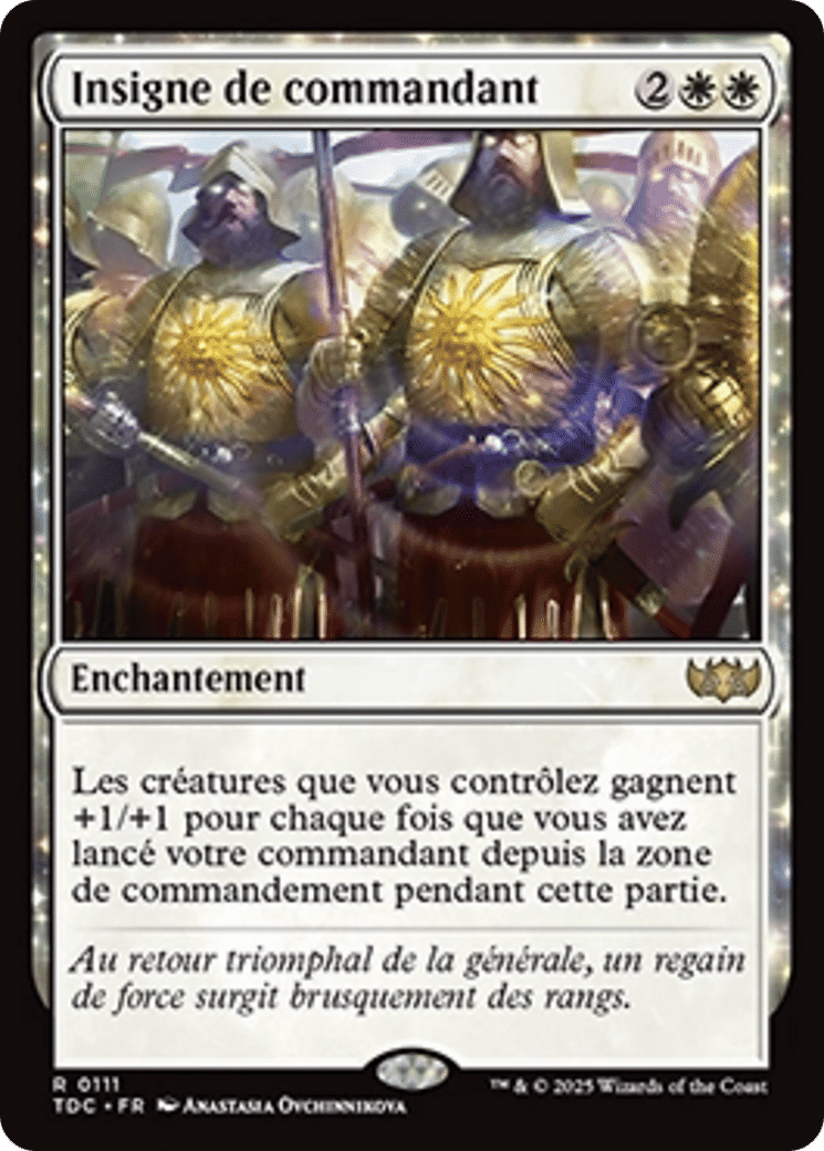 Insigne de commandant from Tarkir: Dragonstorm Commander - Magic: The Gathering