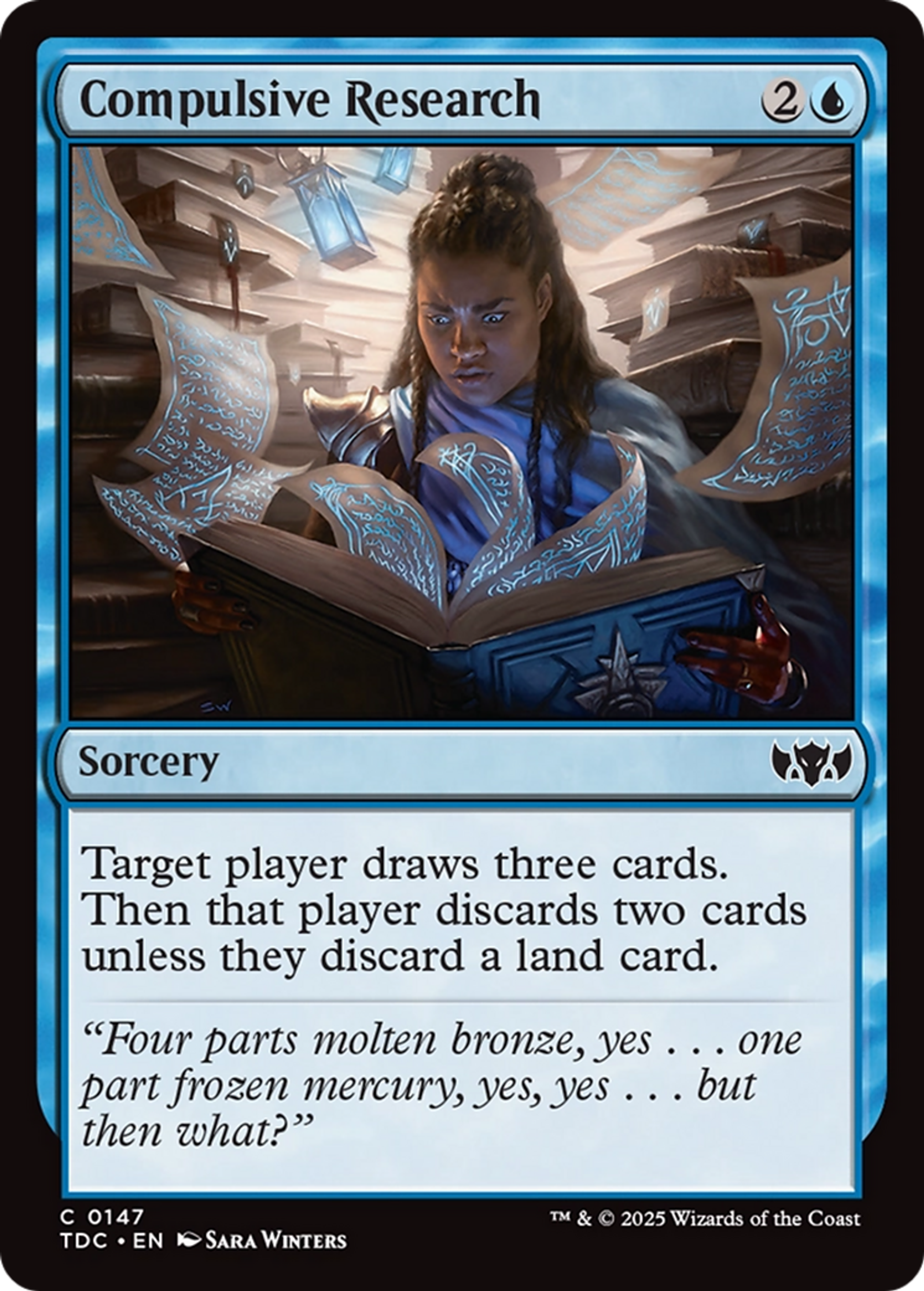 Compulsive Research — Tarkir: Dragonstorm Commander — Magic: The Gathering