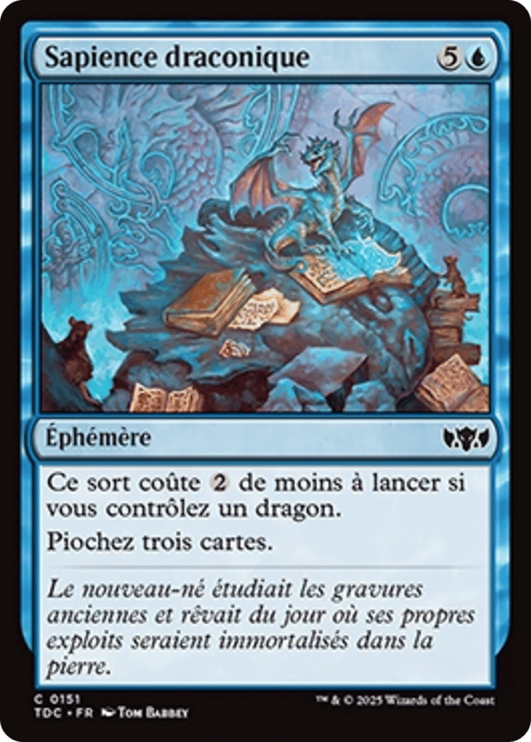 Sapience draconique — Tarkir: Dragonstorm Commander — Magic: The Gathering
