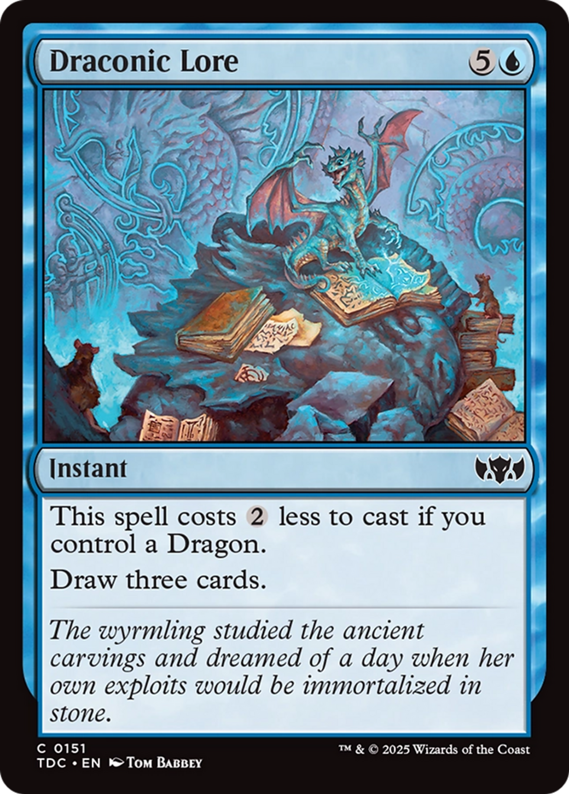 Draconic Lore — Tarkir: Dragonstorm Commander — Magic: The Gathering