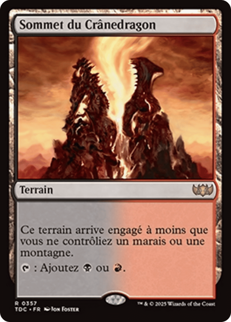 Sommet du Crânedragon — Tarkir: Dragonstorm Commander — Magic: The Gathering