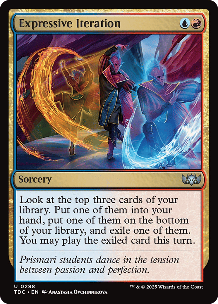 Expressive Iteration — Tarkir: Dragonstorm Commander — Magic: The Gathering