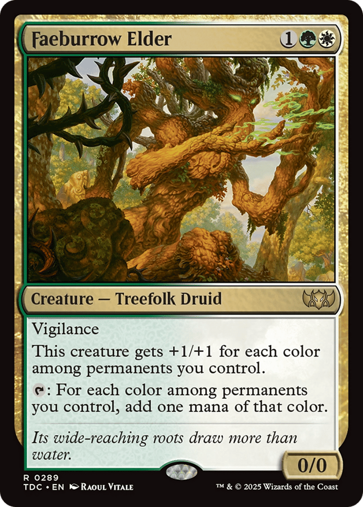 Faeburrow Elder — Tarkir: Dragonstorm Commander — Magic: The Gathering