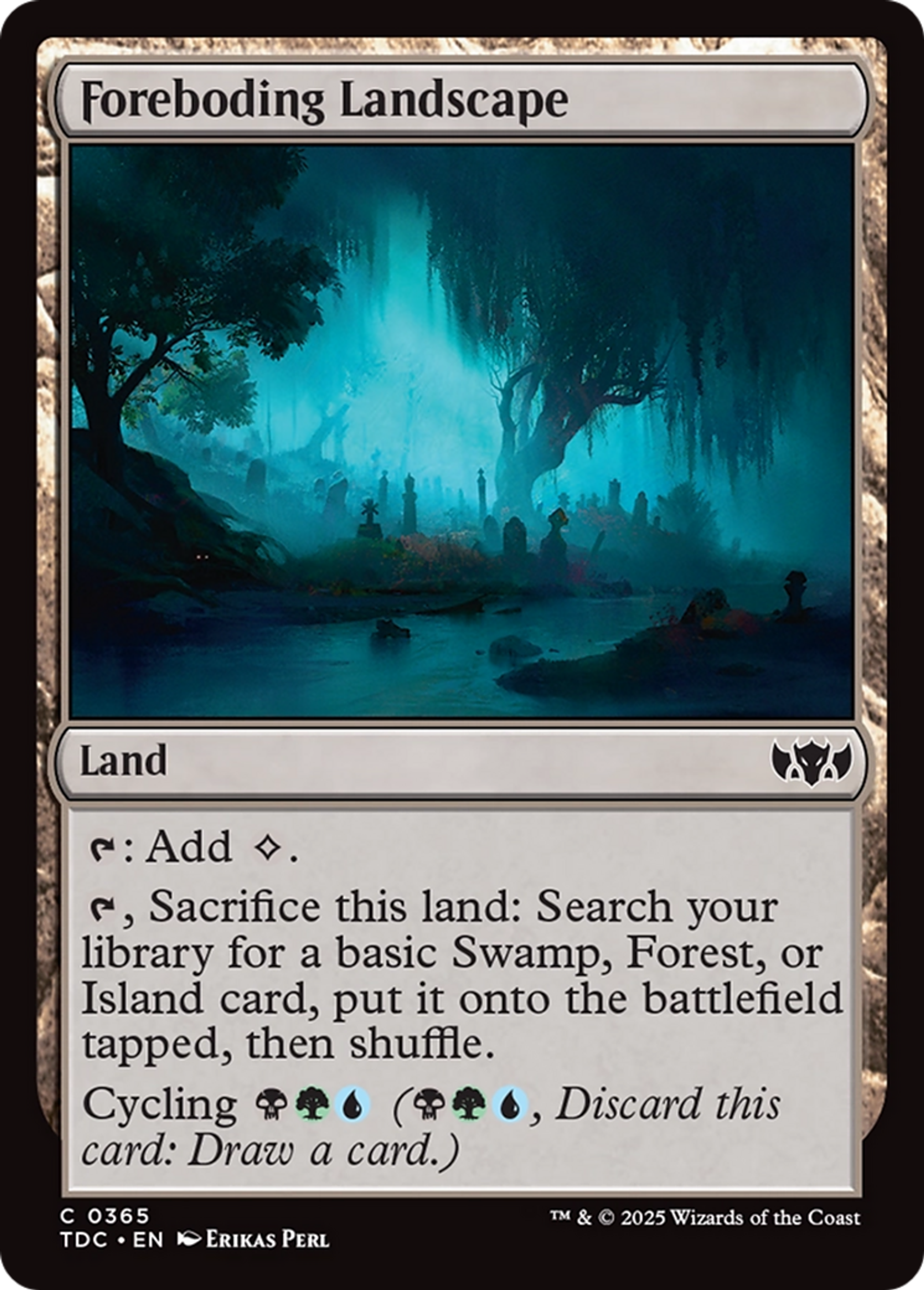 Paysage angoissant — Tarkir: Dragonstorm Commander — Magic: The Gathering