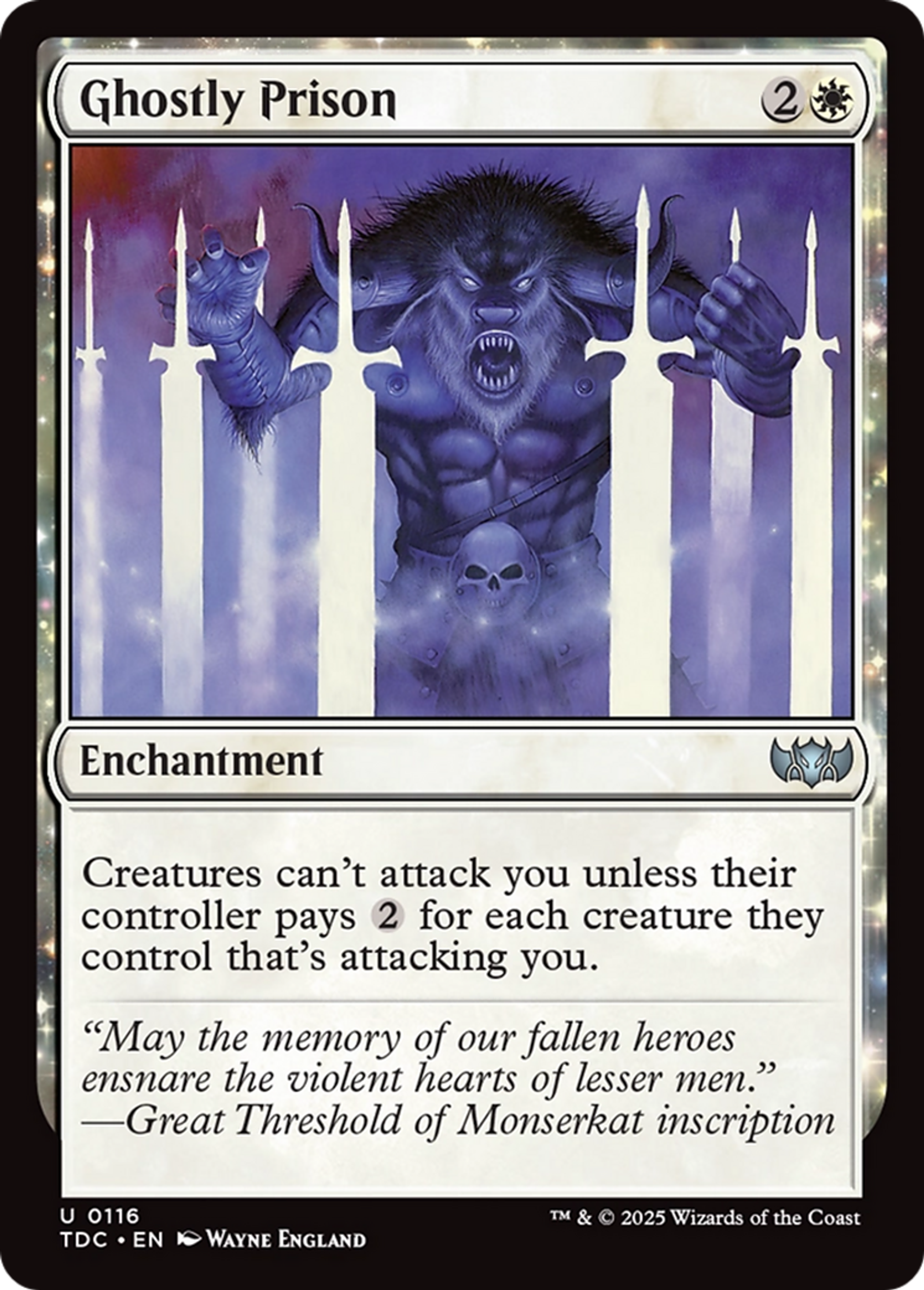 Ghostly Prison — Tarkir: Dragonstorm Commander — Magic: The Gathering