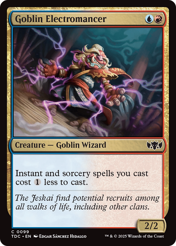 Goblin Electromancer — Tarkir: Dragonstorm Commander — Magic: The Gathering
