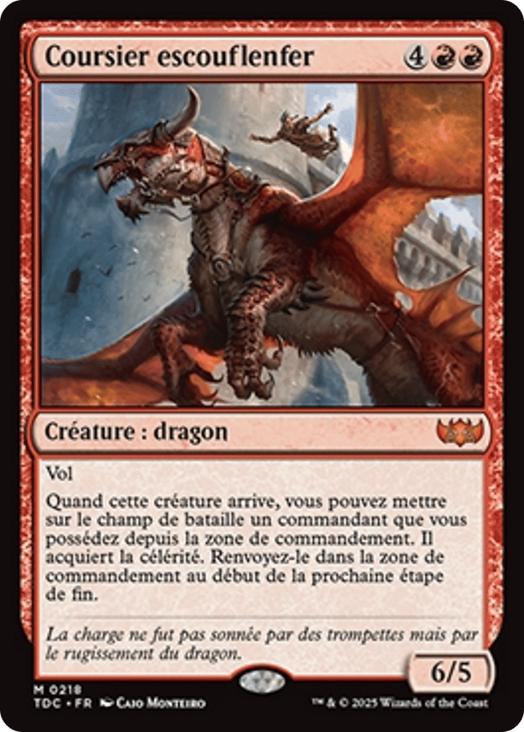 Coursier escouflenfer — Tarkir: Dragonstorm Commander — Magic: The Gathering