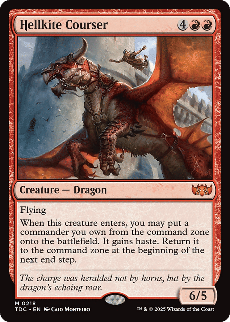 Hellkite Courser from Tarkir: Dragonstorm Commander - Magic: The Gathering