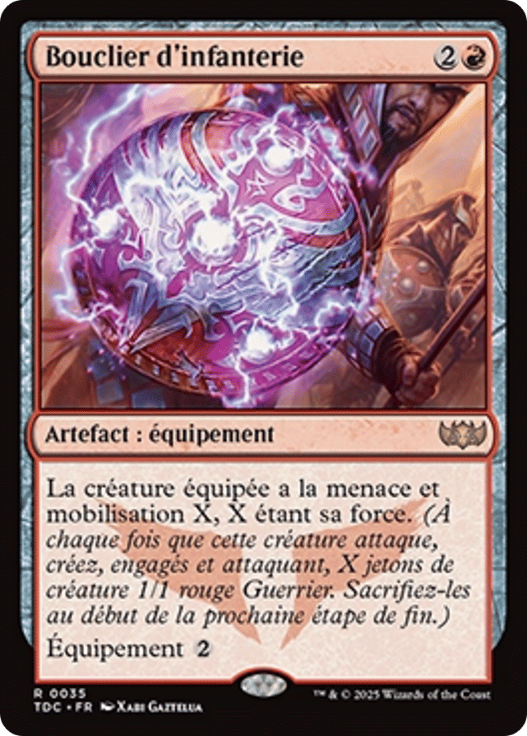 Bouclier d'infanterie — Tarkir: Dragonstorm Commander — Magic: The Gathering