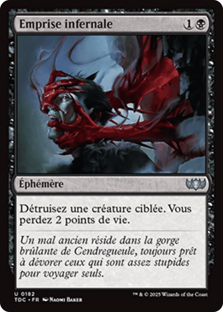Emprise infernale — Tarkir: Dragonstorm Commander — Magic: The Gathering