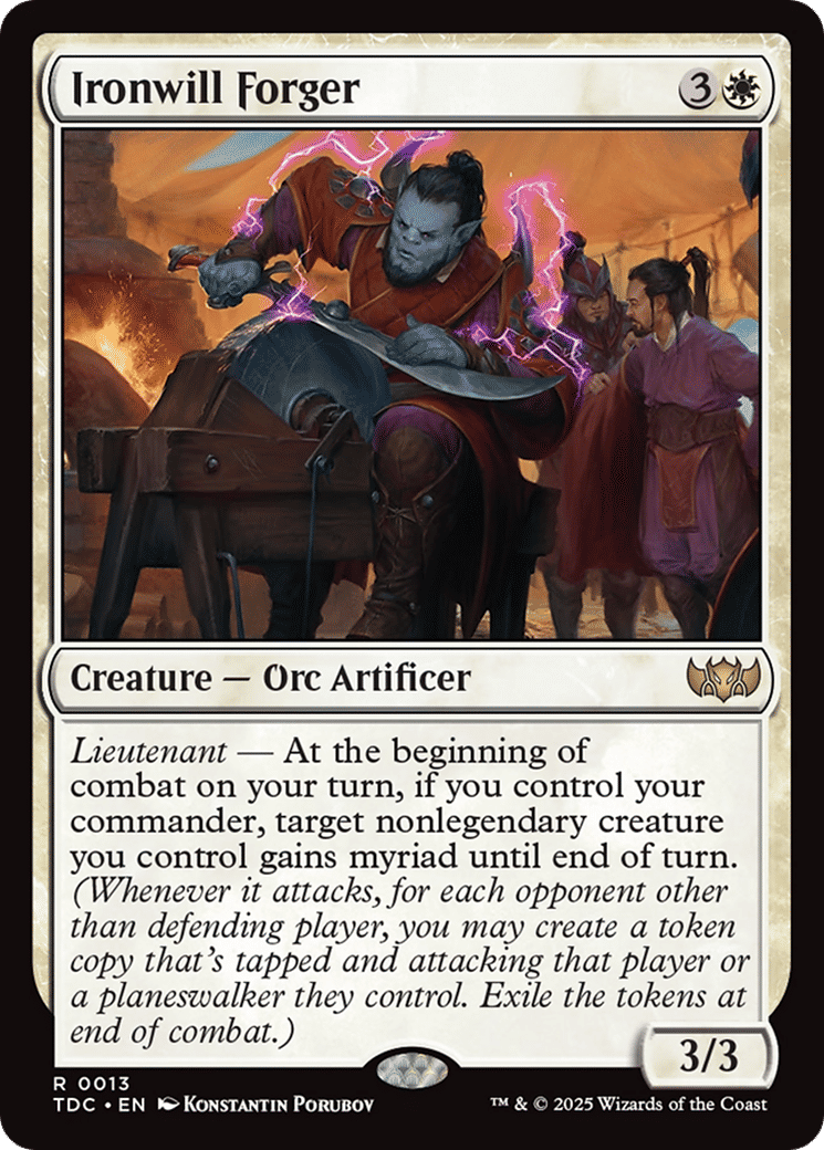 Ironwill Forger — Tarkir: Dragonstorm Commander — Magic: The Gathering