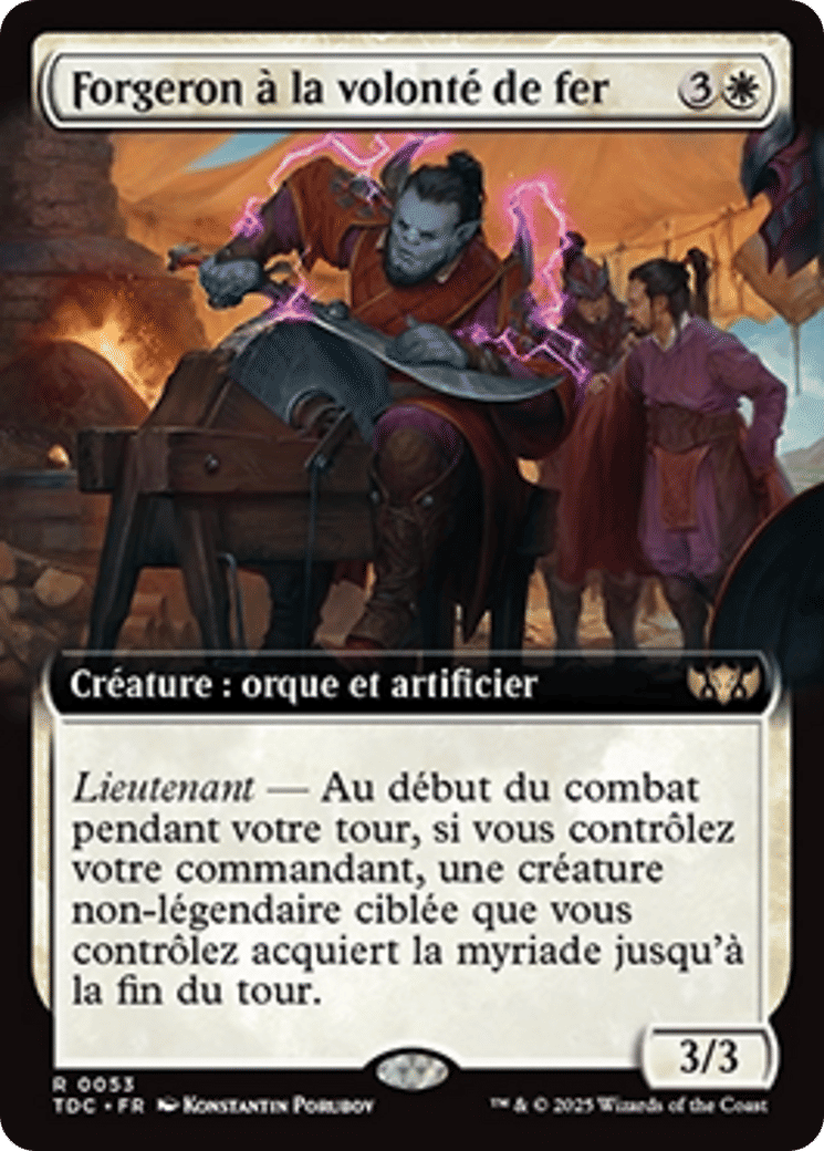 Forgeron à la volonté de fer — Tarkir: Dragonstorm Commander — Magic: The Gathering