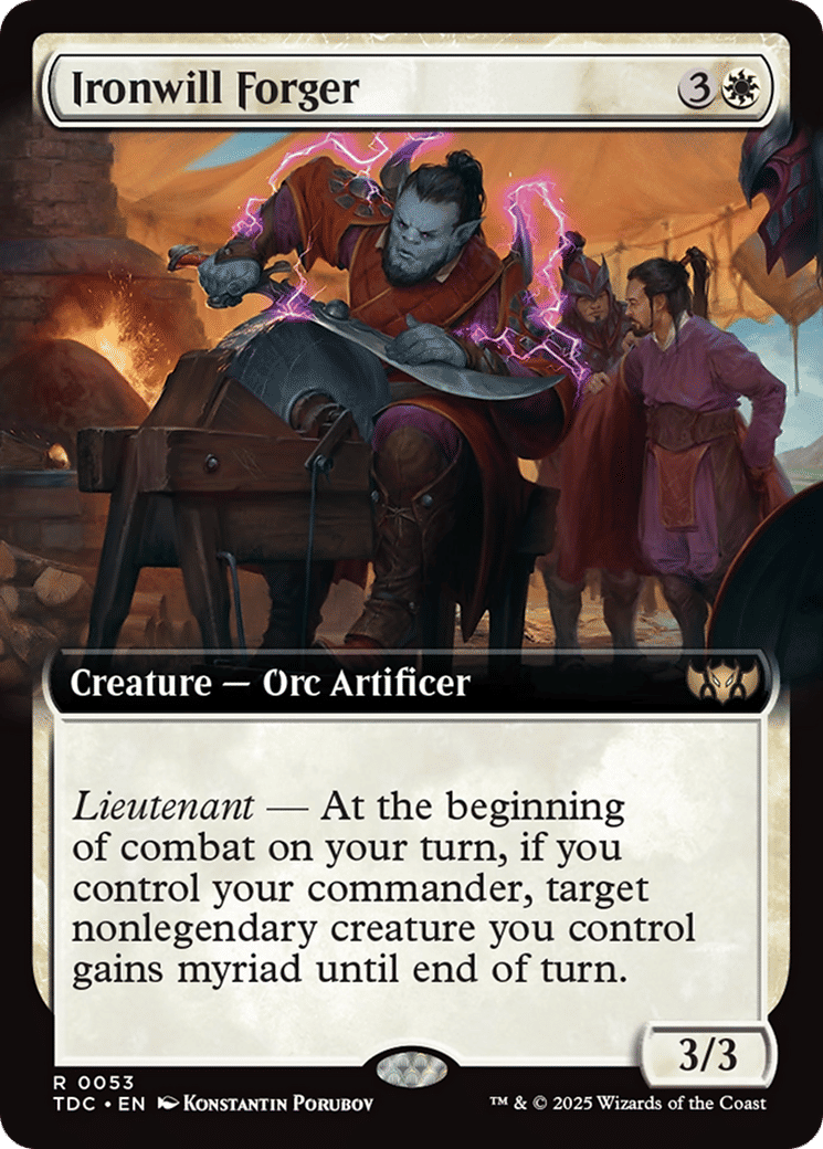 Ironwill Forger — Tarkir: Dragonstorm Commander — Magic: The Gathering