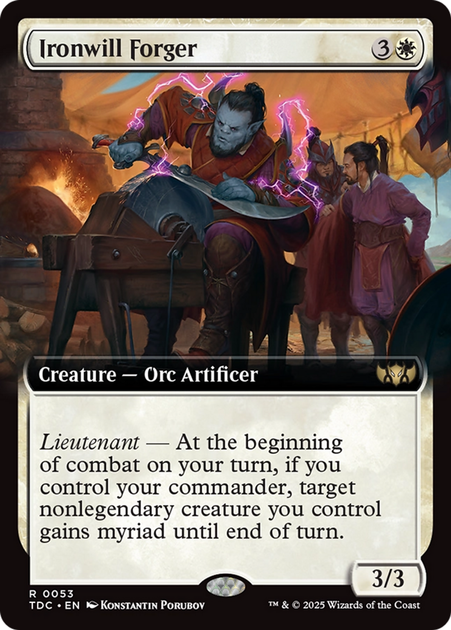 Forgeron à la volonté de fer — Tarkir: Dragonstorm Commander — Magic: The Gathering