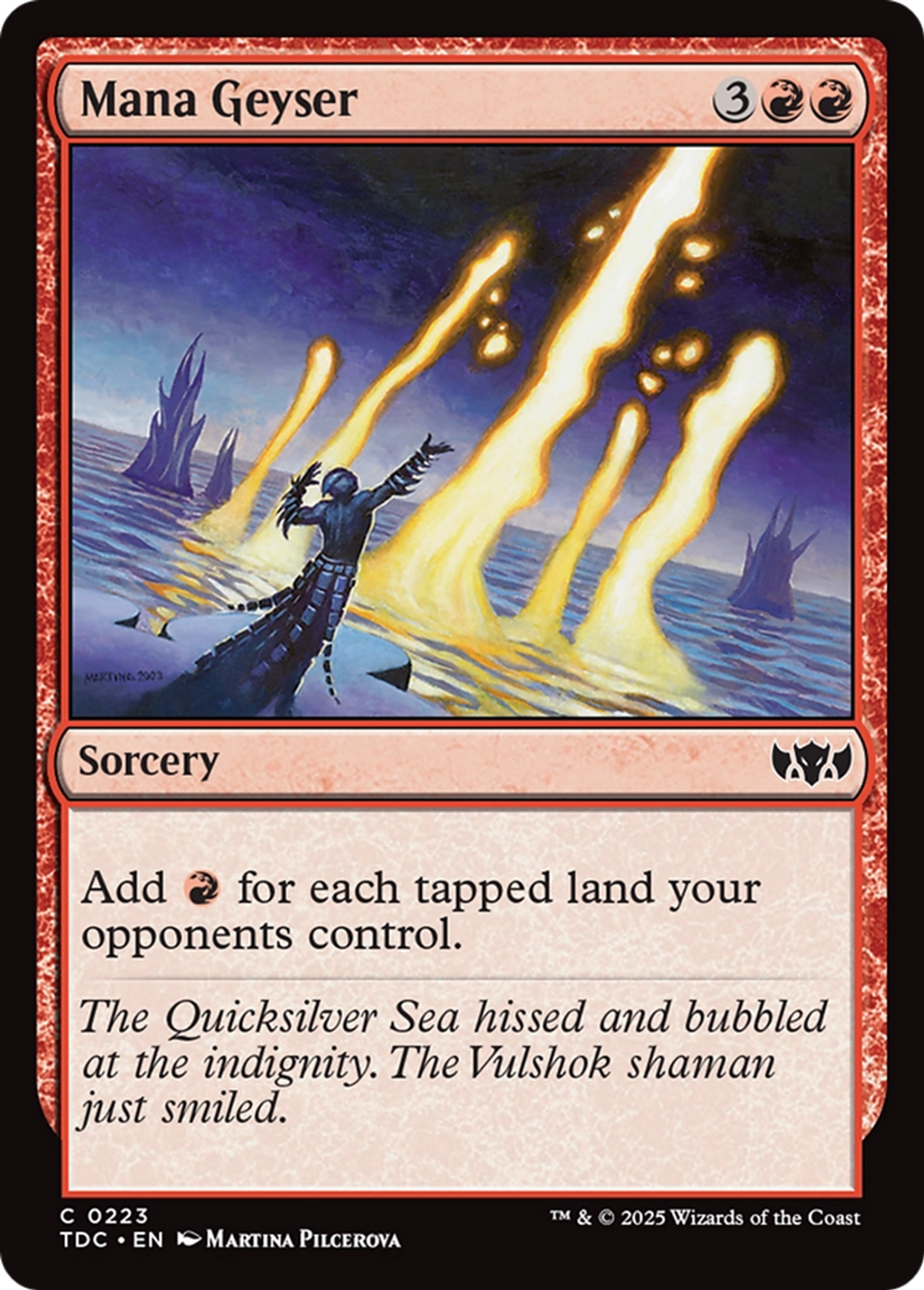 Mana Geyser — Tarkir: Dragonstorm Commander — Magic: The Gathering