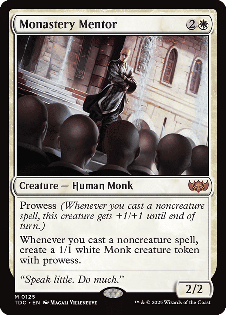 Monastery Mentor — Tarkir: Dragonstorm Commander — Magic: The Gathering