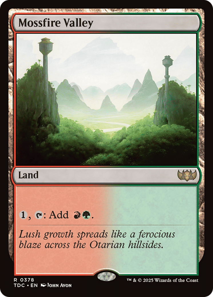 Mossfire Valley — Tarkir: Dragonstorm Commander — Magic: The Gathering