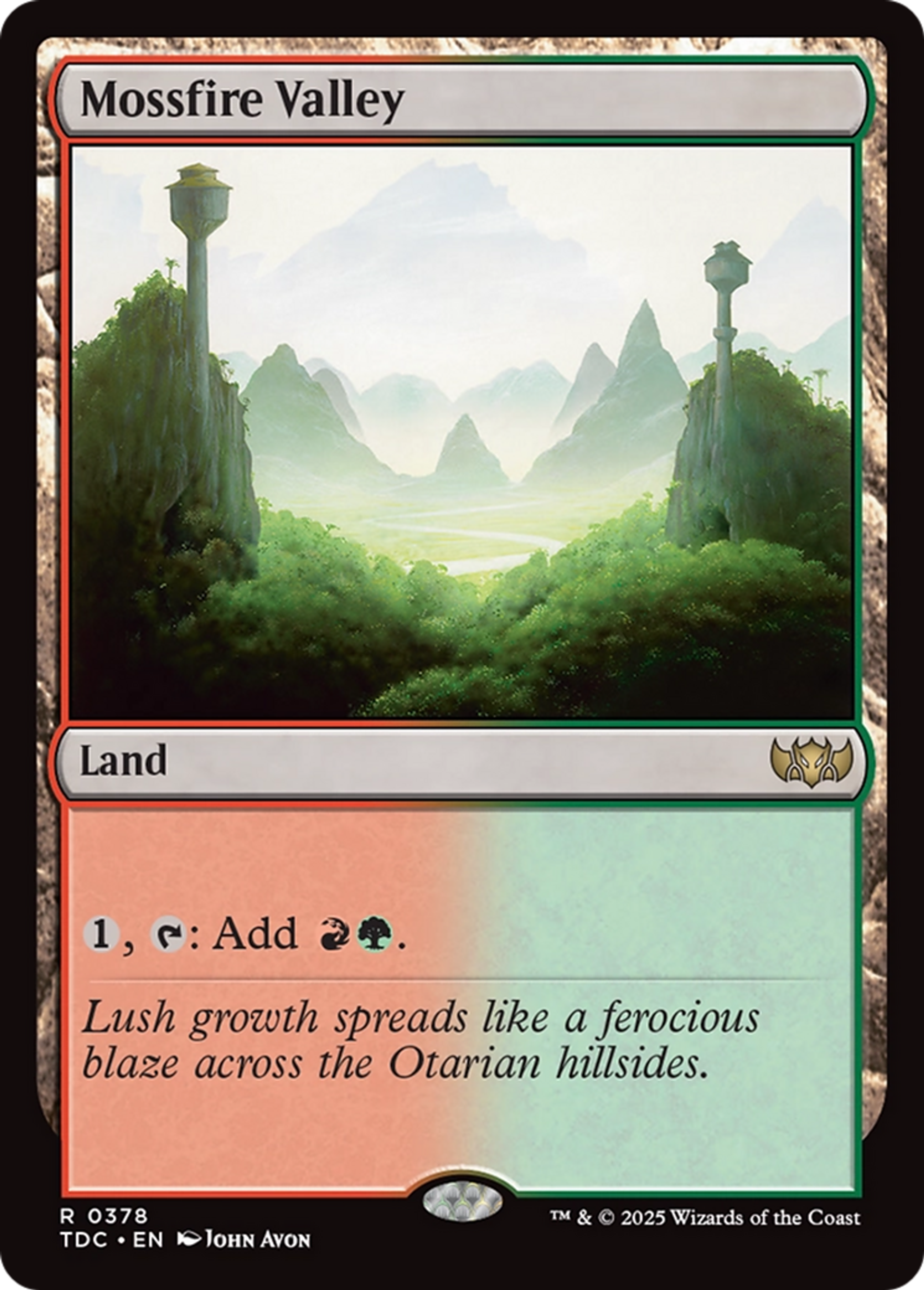 Mossfire Valley — Tarkir: Dragonstorm Commander — Magic: The Gathering