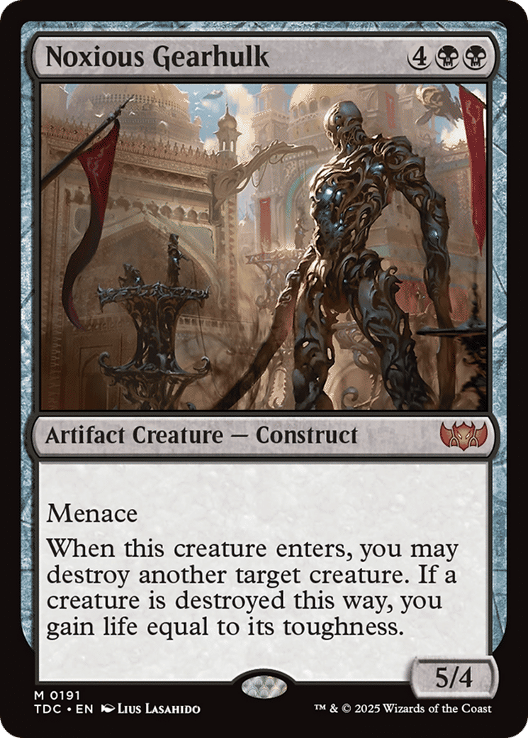 Noxious Gearhulk — Tarkir: Dragonstorm Commander — Magic: The Gathering