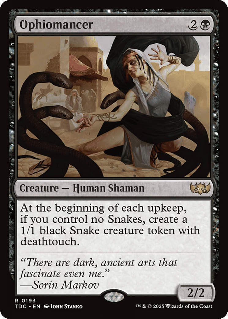Ophiomancer — Tarkir: Dragonstorm Commander — Magic: The Gathering