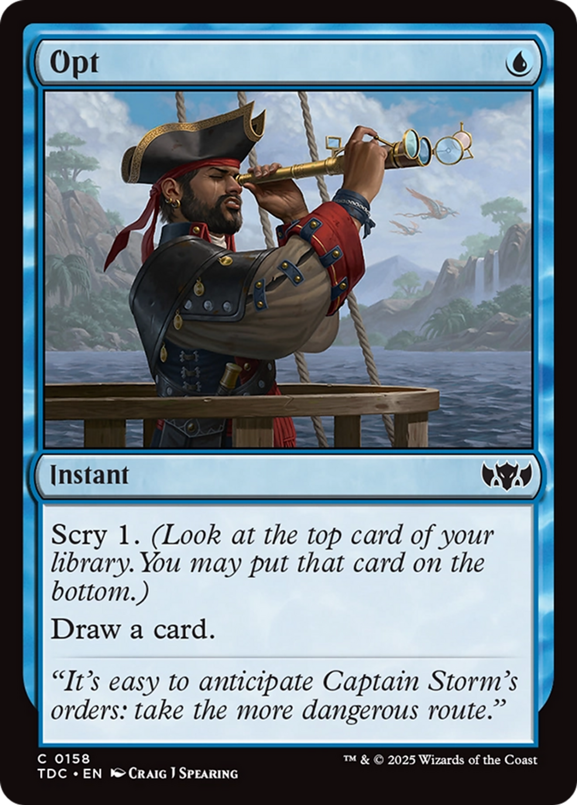 Opt — Tarkir: Dragonstorm Commander — Magic: The Gathering
