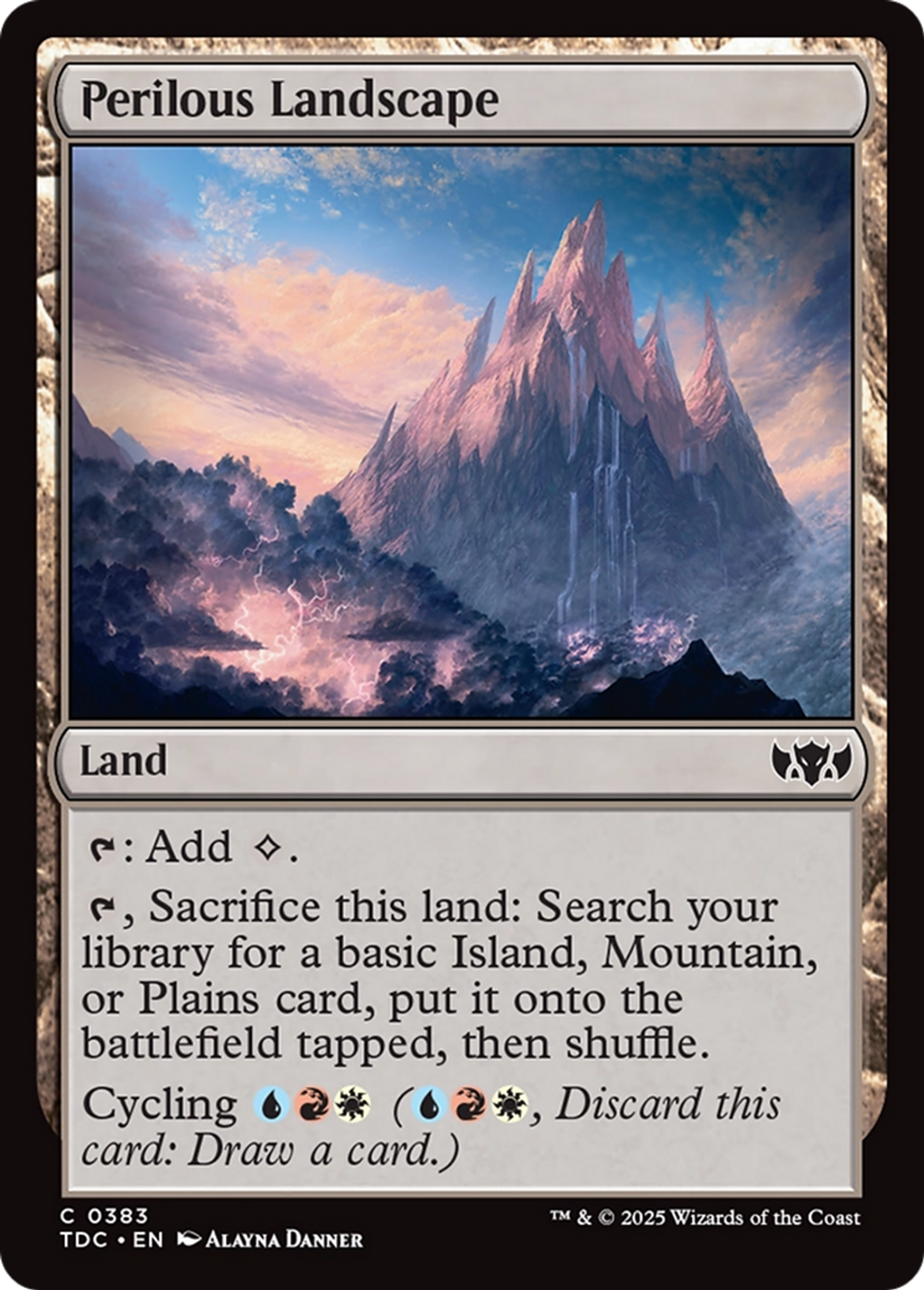 Perilous Landscape — Tarkir: Dragonstorm Commander — Magic: The Gathering