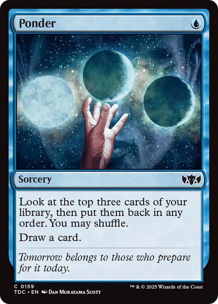 Ponder — Tarkir: Dragonstorm Commander — Magic: The Gathering