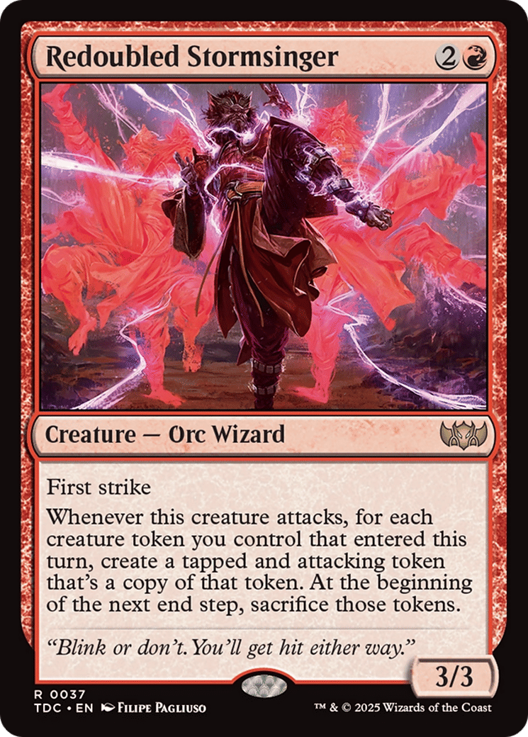 Redoubled Stormsinger — Tarkir: Dragonstorm Commander — Magic: The Gathering