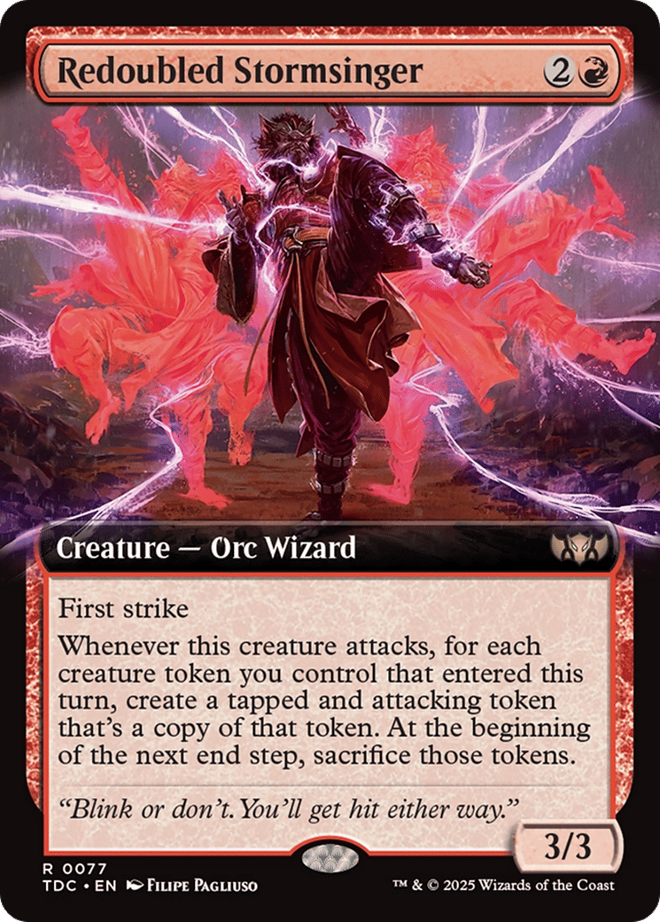 Redoubled Stormsinger — Tarkir: Dragonstorm Commander — Magic: The Gathering