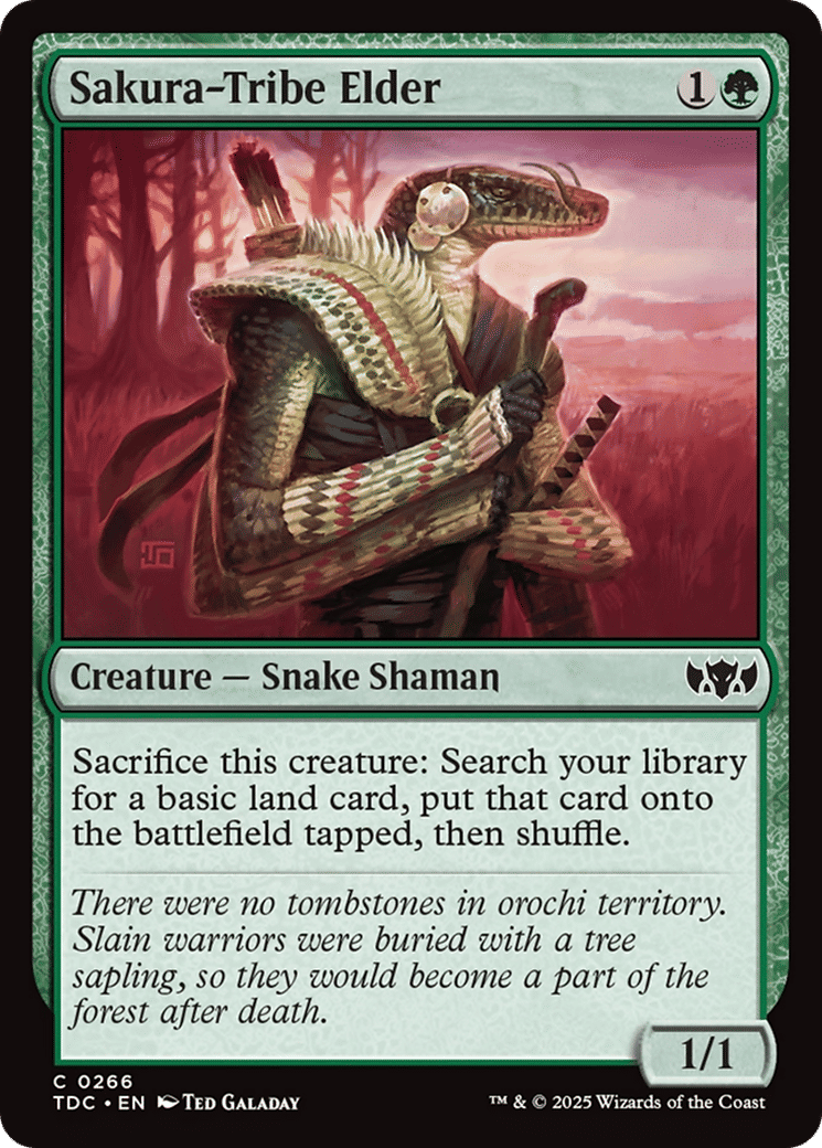 Sakura-Tribe Elder — Tarkir: Dragonstorm Commander — Magic: The Gathering
